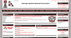 Desktop Screenshot of oakridgebaseball.com